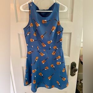 ModCloth Sugarhill Boutique Fit and Flare Mariachi Dress w/back cut-outs. Size 8